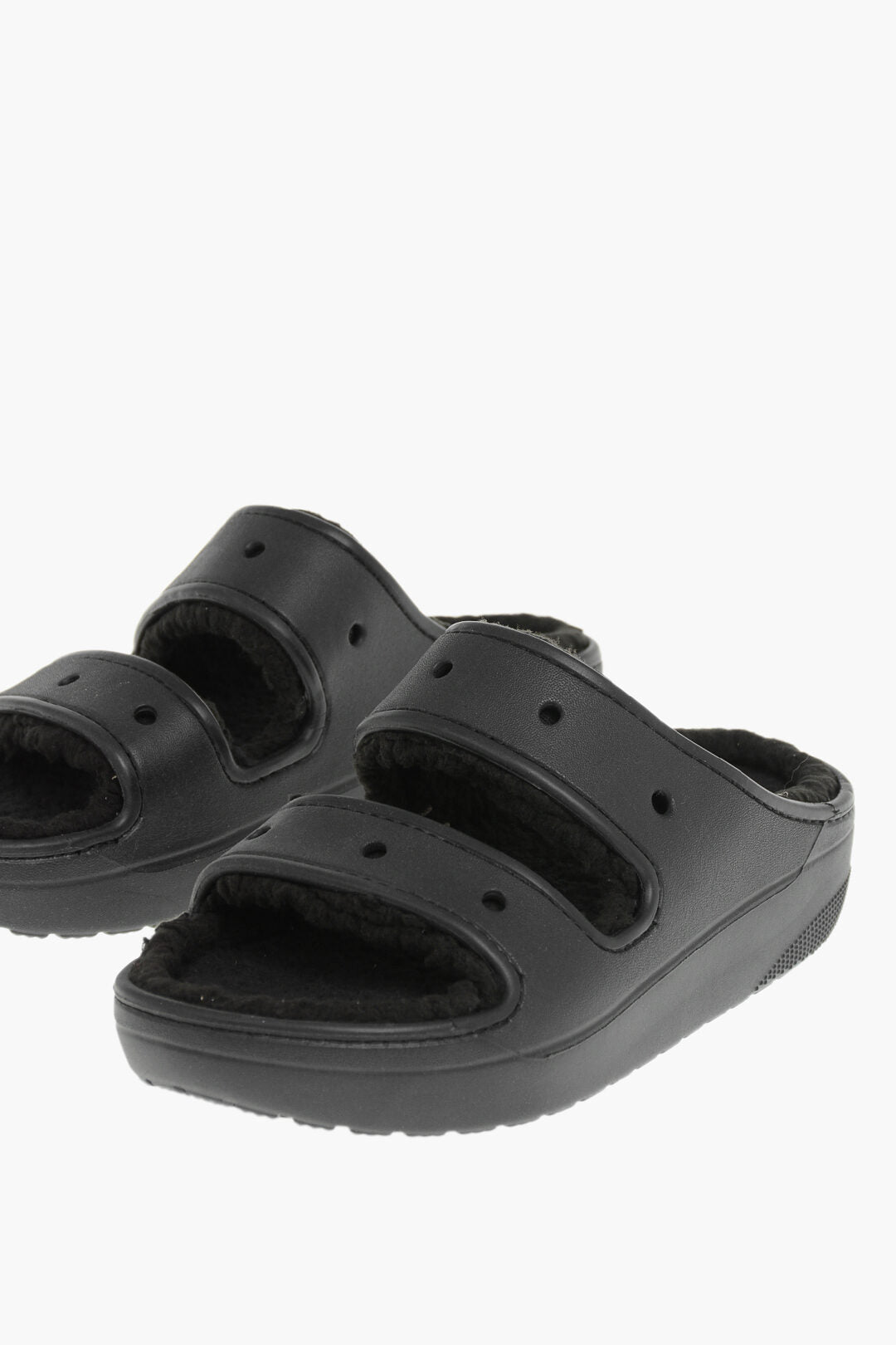 CROCS 1500~Double-Band Sandals CLASSIC COZZZY With Faux-Fur Lining