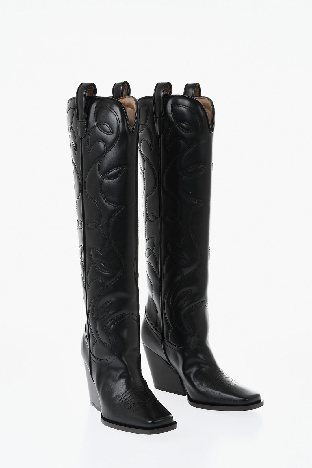 Stella McCartney 1500~Eco-Leather Texan Boots COWBOY CLOUDY 9cm