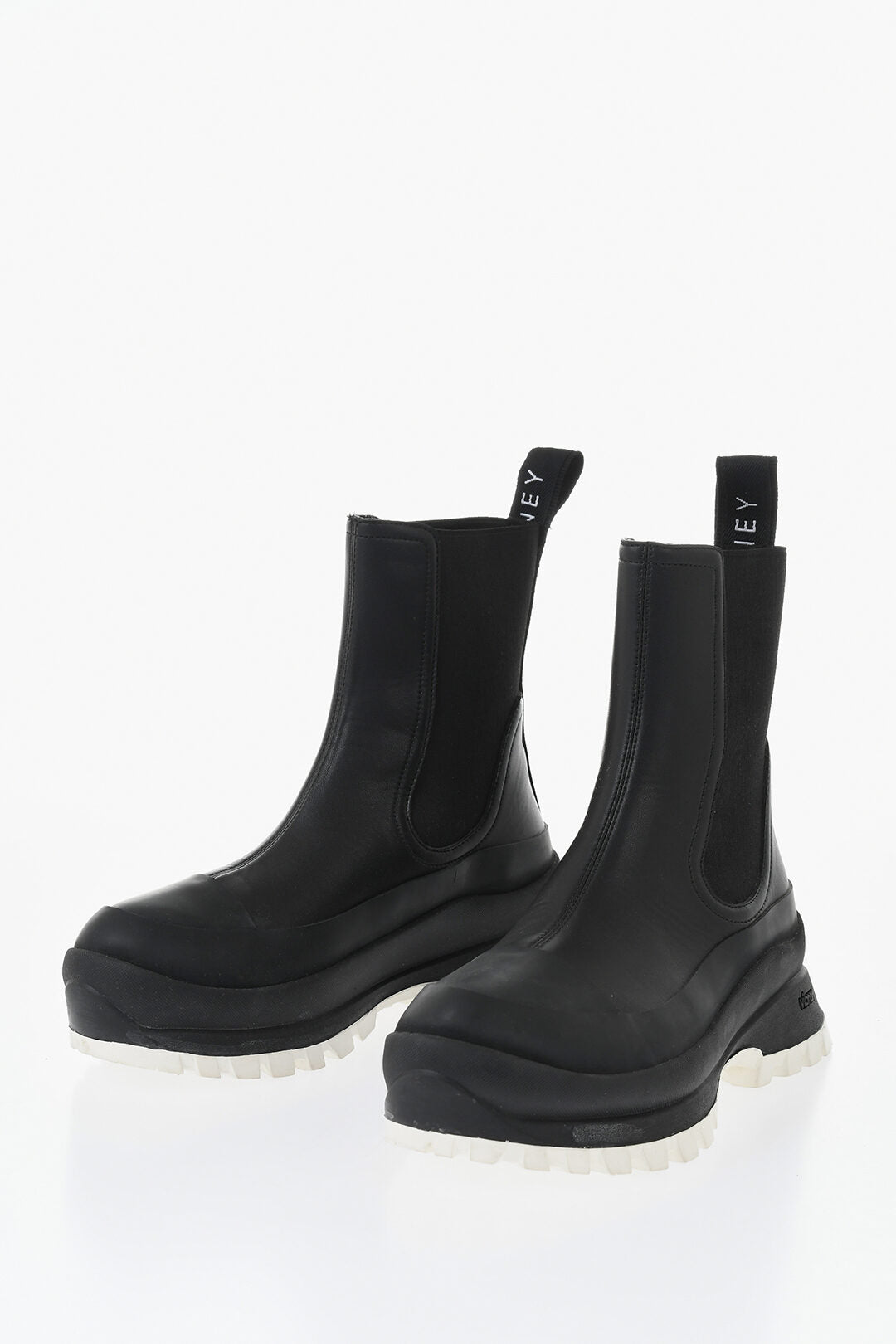 Loewe 1500~Leather And Fabric Chelsea Boots With Vibram Sole