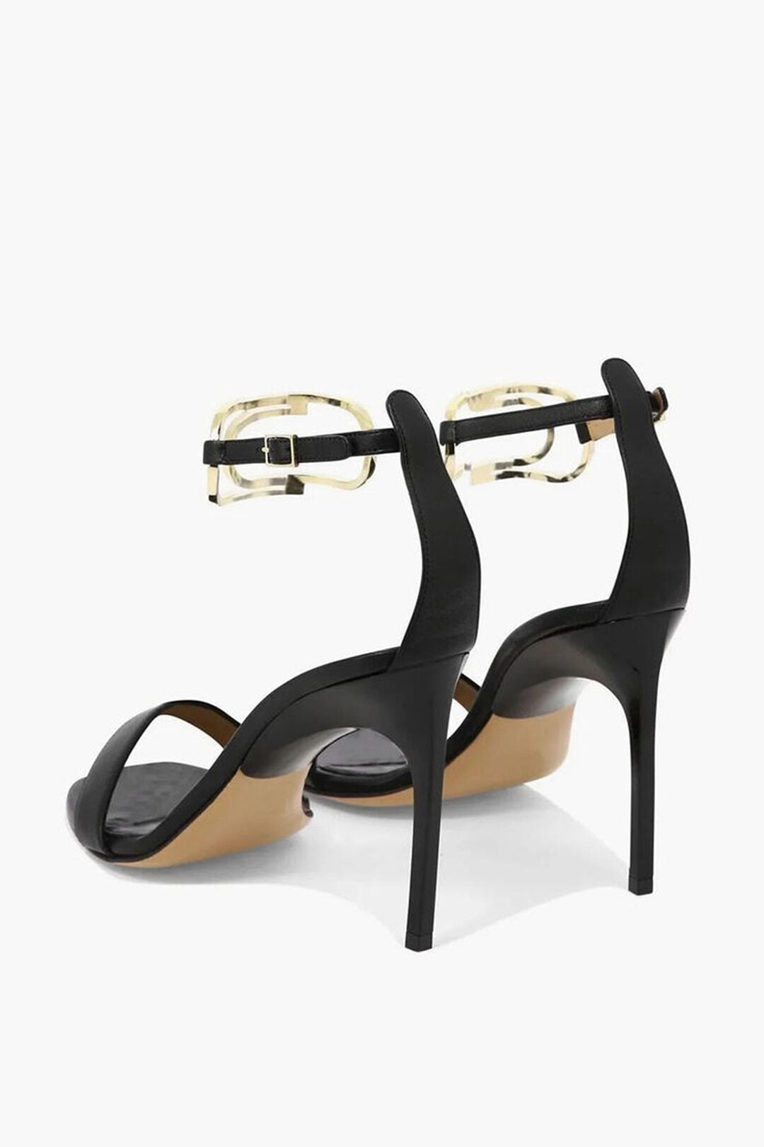 Off-White 1500~Leather Ankle Strap Sandals PAPERCLIP with 10cm Heel