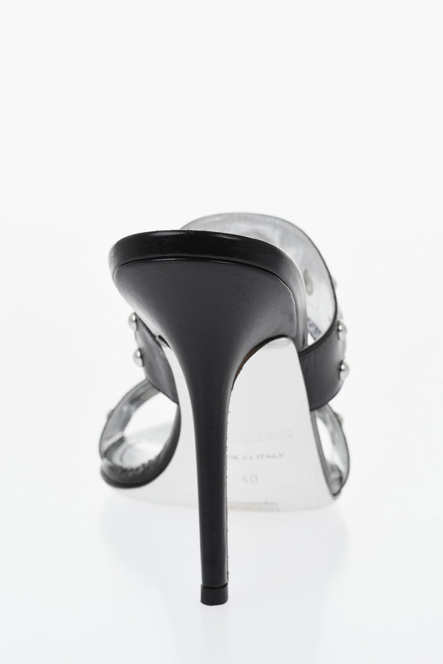 Dsquared2 1500~Leather Mules with Studs 11cm, view 2