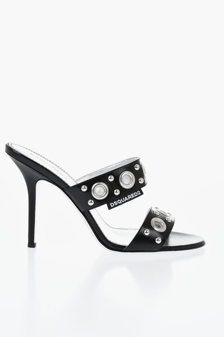 Dsquared2 1500~Leather Mules with Studs 11cm, view 3