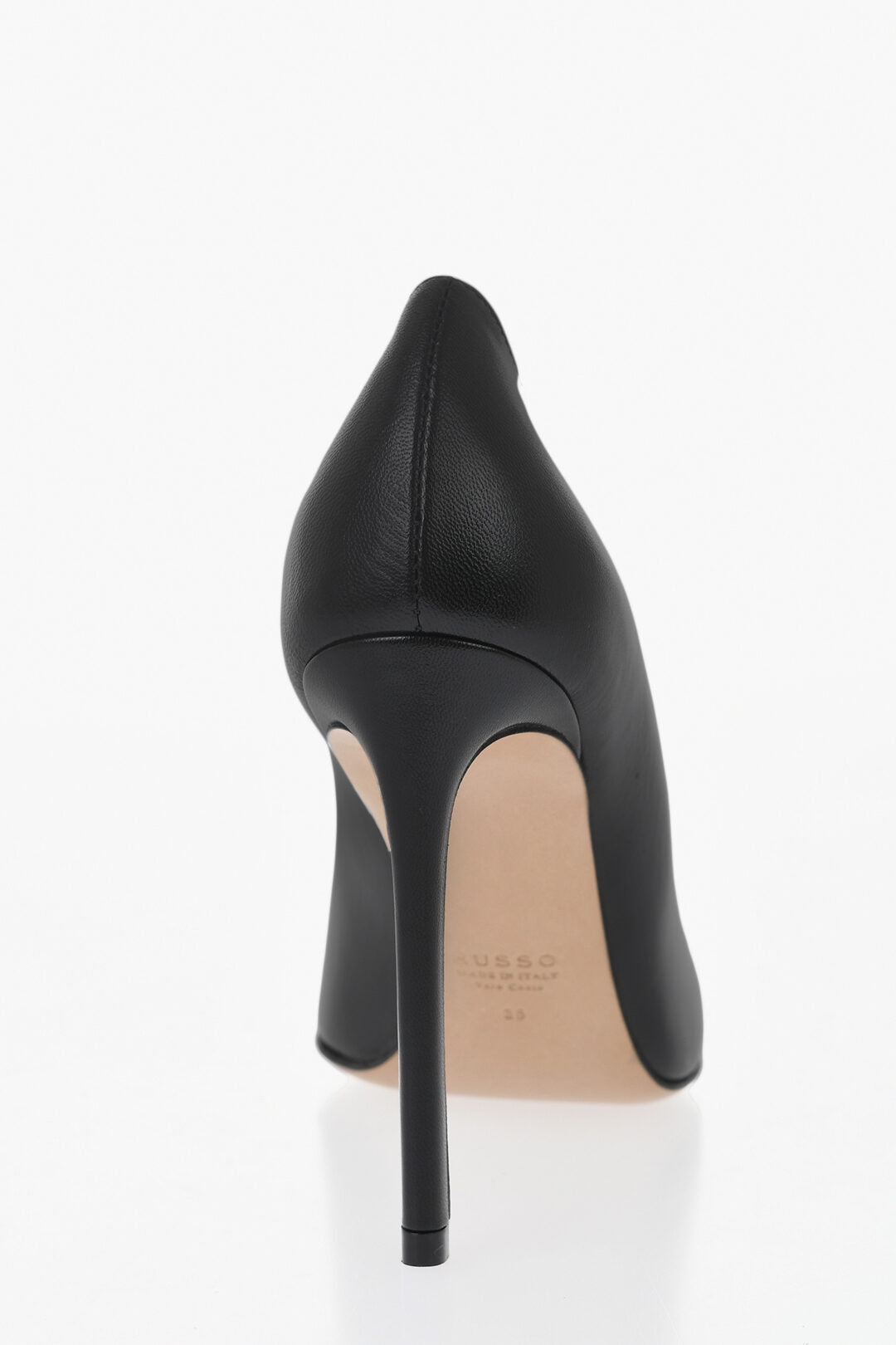 Francesco Russo 1500~Leather Pumps with 11 cm Stiletto Heel, view 2