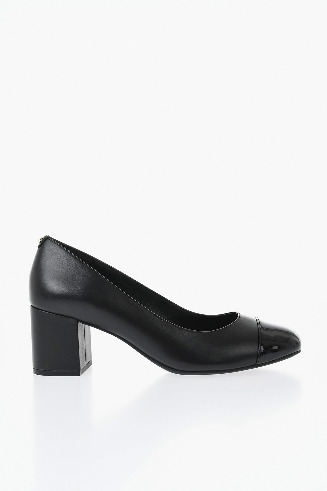 Michael Kors 1500~MICHAEL Leather Pumps PERLA in Solid Color with Patent Leather Toe, 6cm Heel