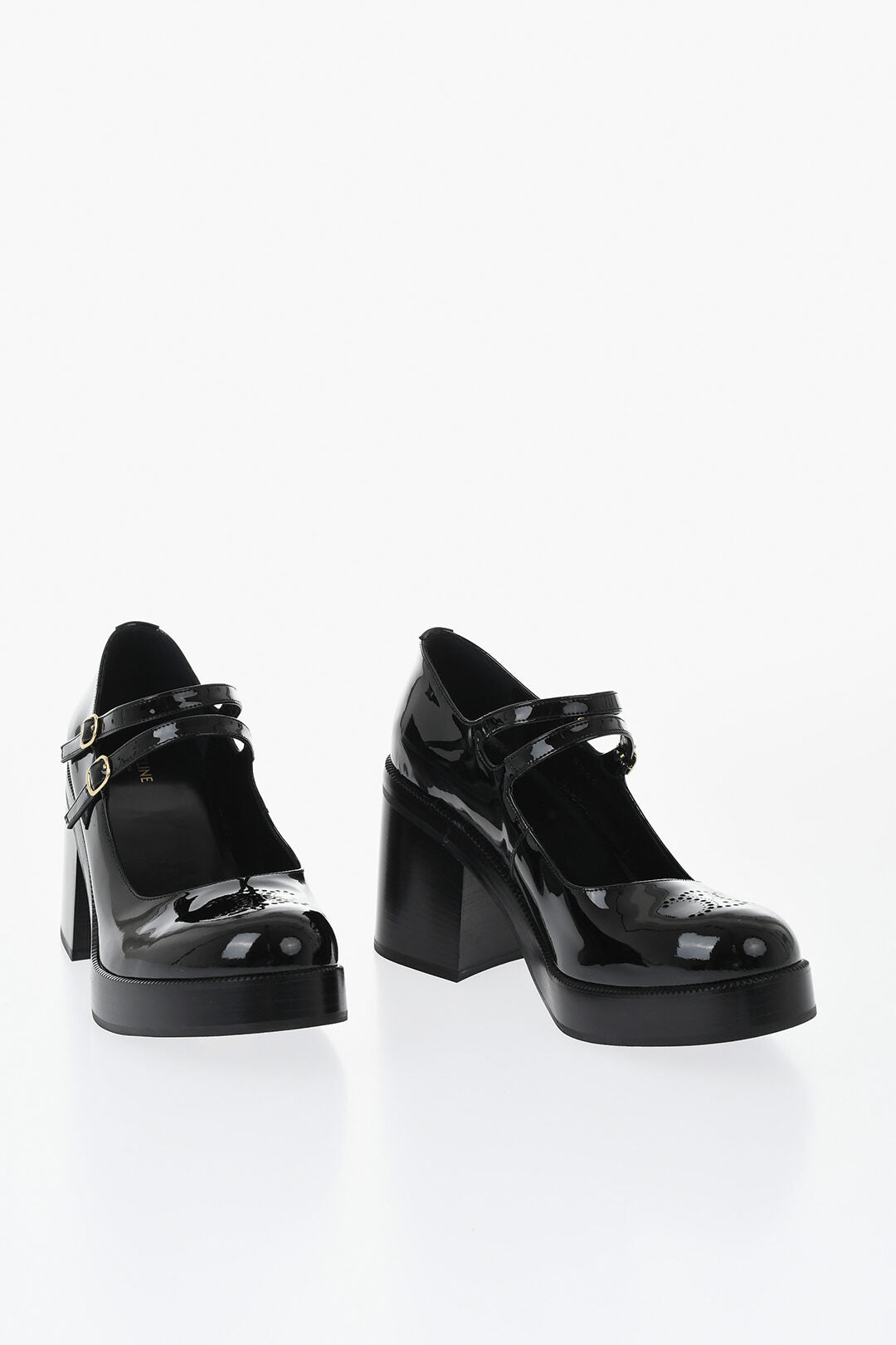 Celine 1500~Patent Leather Pumps Mary Jane, 9cm Heel
