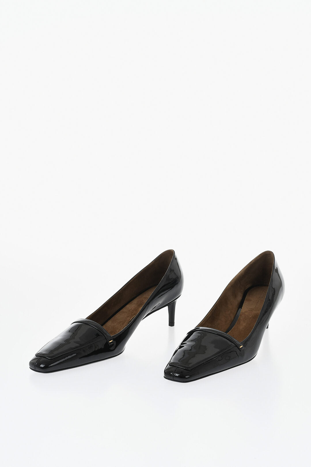 Khaite 1500~Patent Leather Pumps With Square Toe, 5.5cm Heel