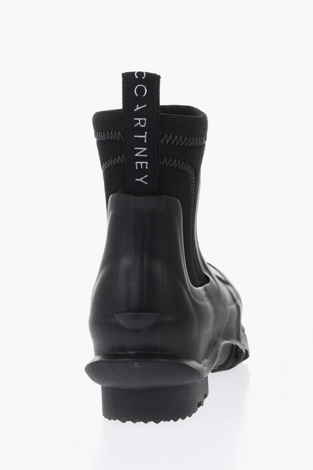 Stella McCartney 1500~Rubber Ankle Boots HUNTER with Scuba Detail, view 2
