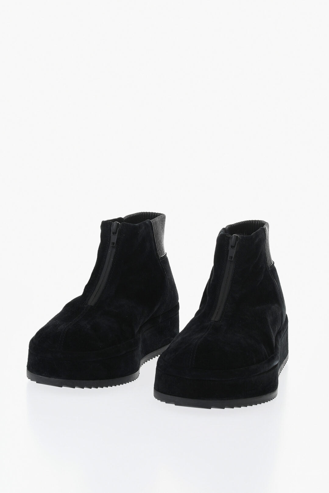 Phoebe Philo 1500~Suede Ankle Boots with Front Zip