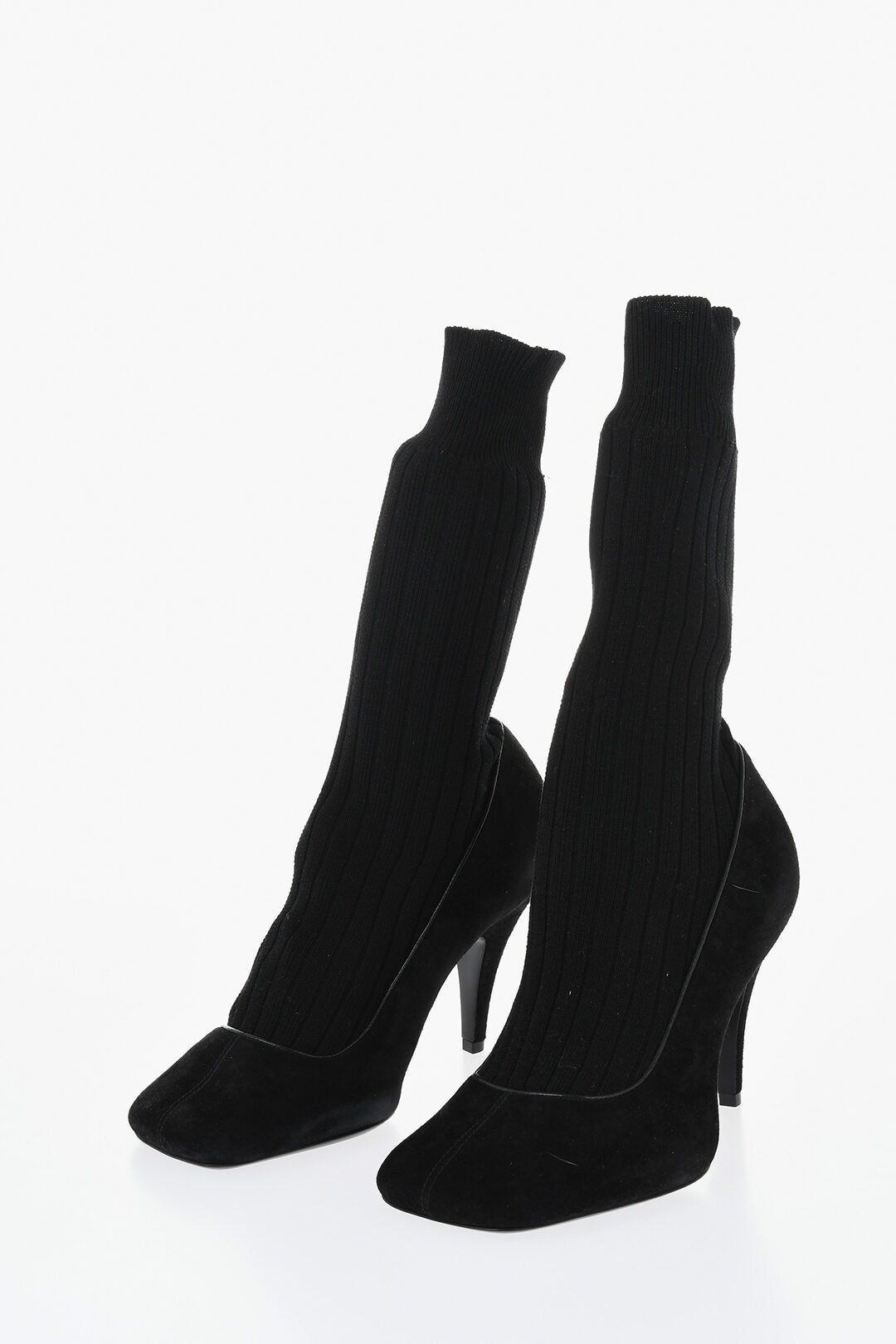 Phoebe Philo 1500~Suede Ankle Boots with Square Toe 10 cm