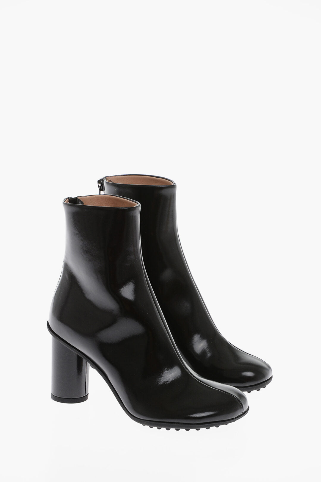 Bottega Veneta 2400~Leather Ankle Boots ATOMIC With Tube Heel 10 Cm