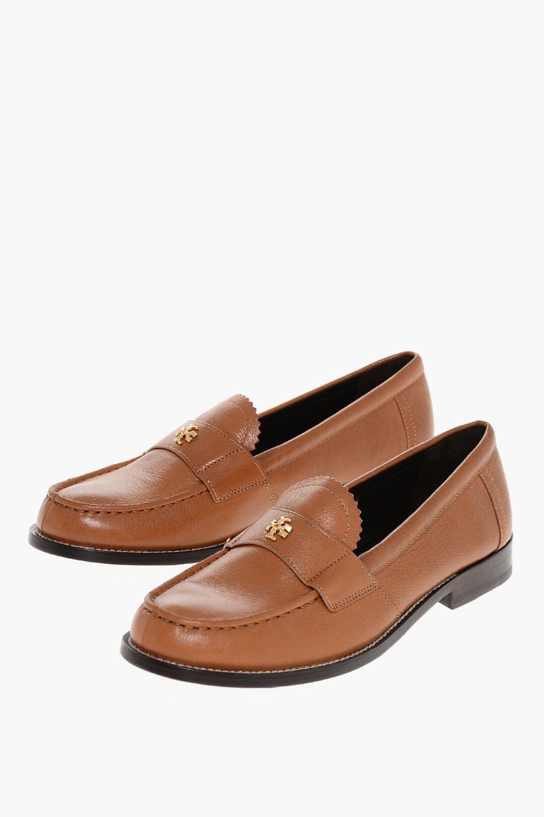 Tory Burch 2405~Pebbled-Leather Loafers PERRY