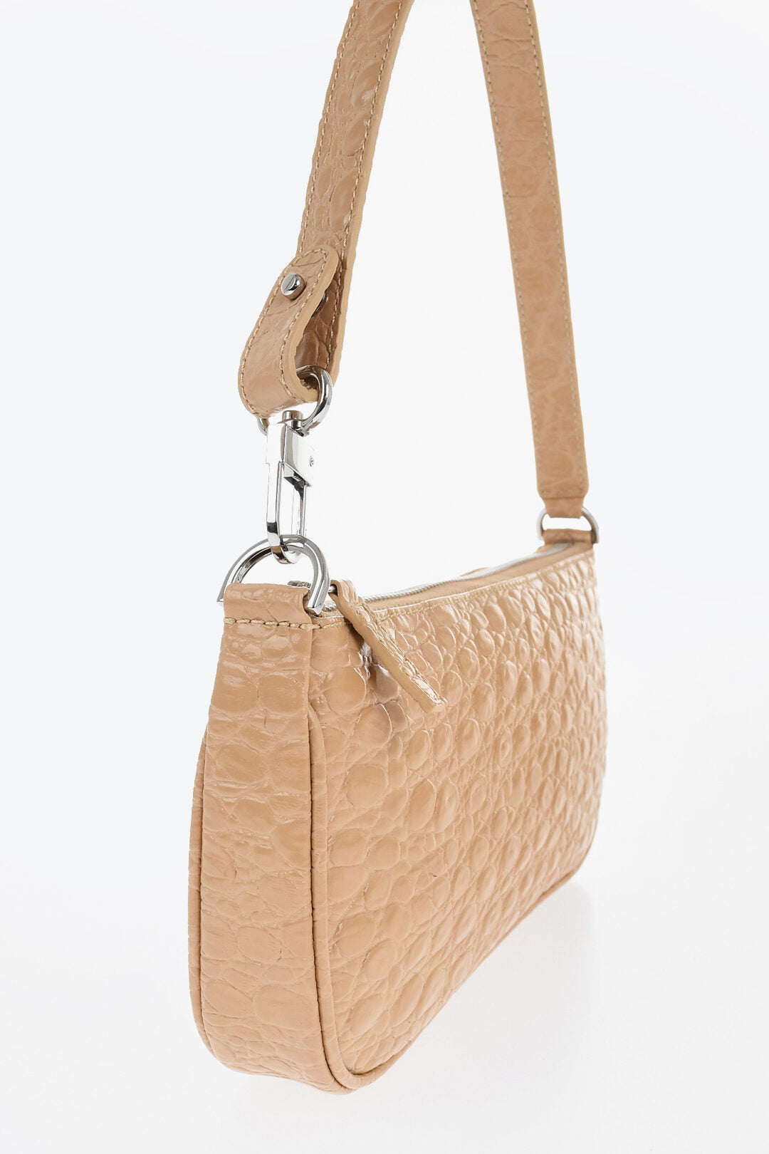 By Far 0405~Crocodile-Effect Leather Shoulder Bag RACHEL, view 2