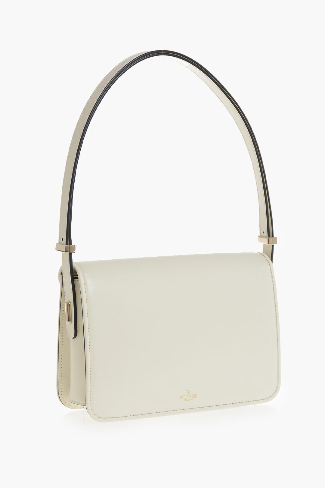 Valentino 0405~Leather Messenger Shoulder Bag, view 2