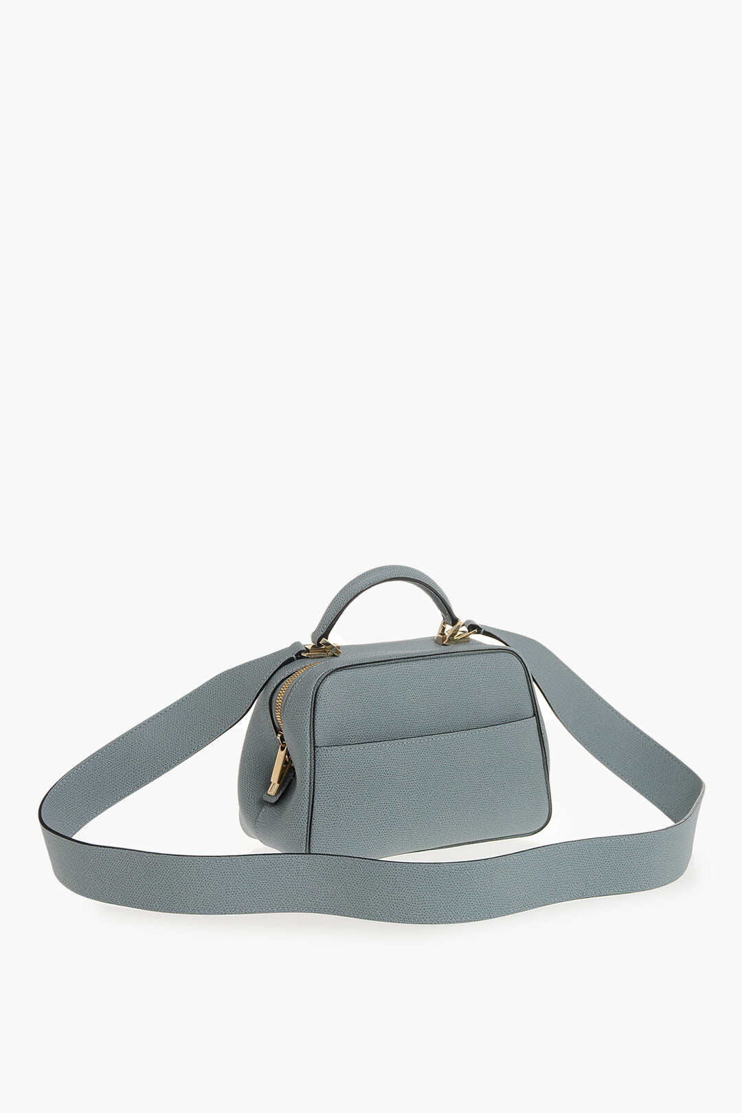 Valextra 0405~Saffino Leather Top-Handle Bag