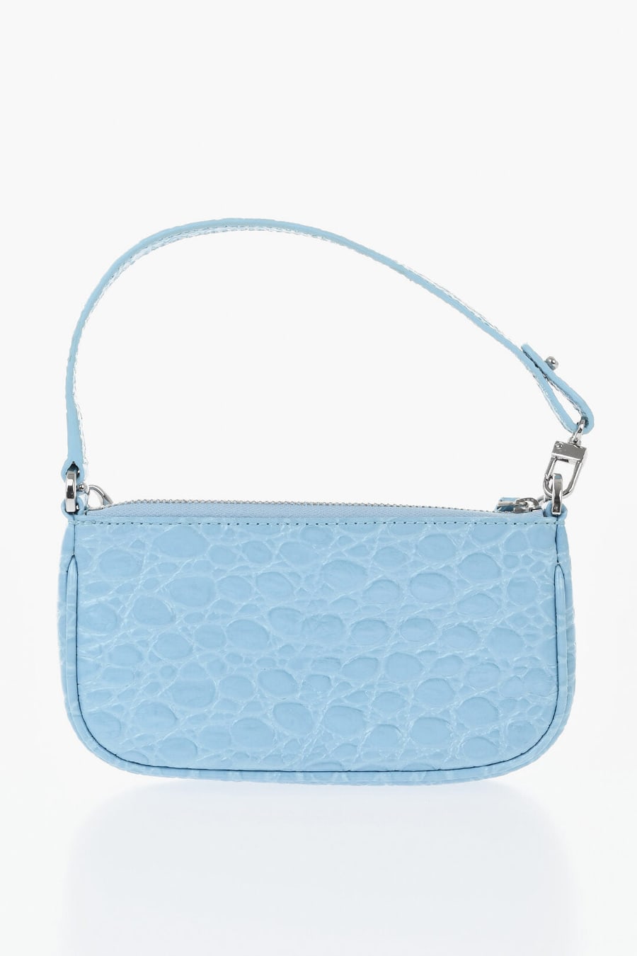 By Far 0750~Leather Mini Bag with Crocodile-Effect Embossing, view 2