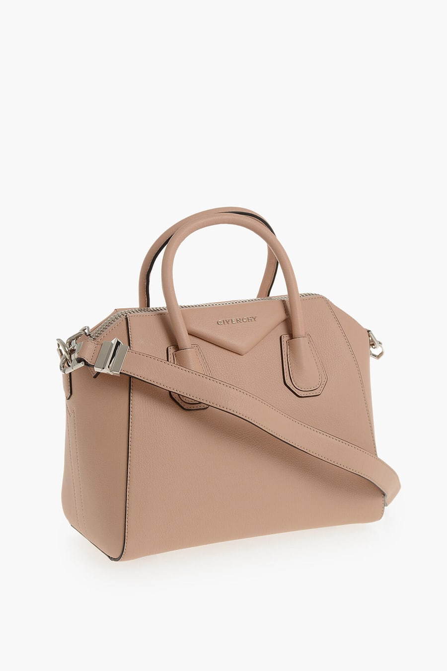 Givenchy 1050~Leather Tote Bag With Double Handles, view 3