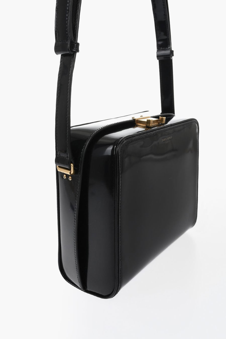 Saint Laurent 0065~Brushed Leather Shoulder Bag, view 3