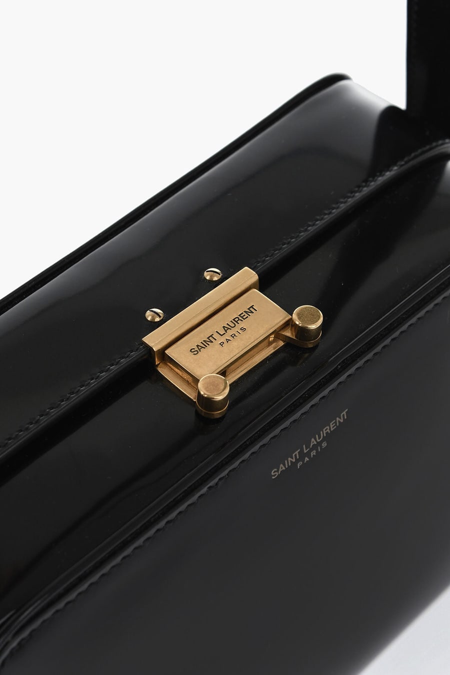Saint Laurent 0065~Brushed Leather Shoulder Bag, view 4