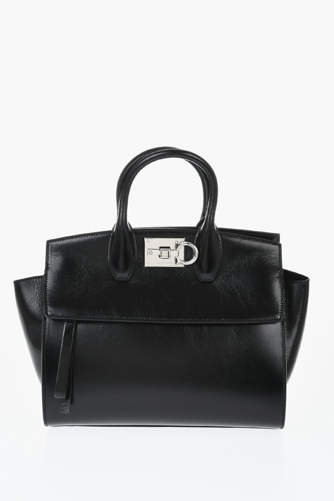 Ferragamo 1500~Leather Handbag RIELA with External Pocket