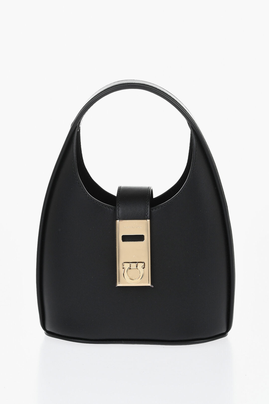 Ferragamo 1500~Leather Mini Hobo Bag With Removable Shoulder Strap