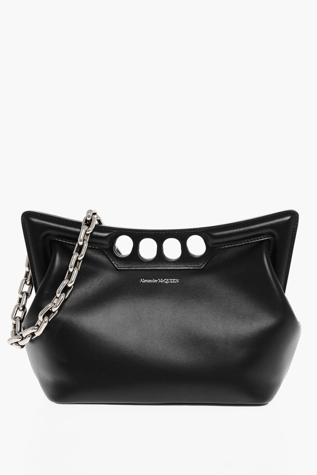 Alexander McQueen 1500~Leather Shoulder Bag THE PEAK with Chain