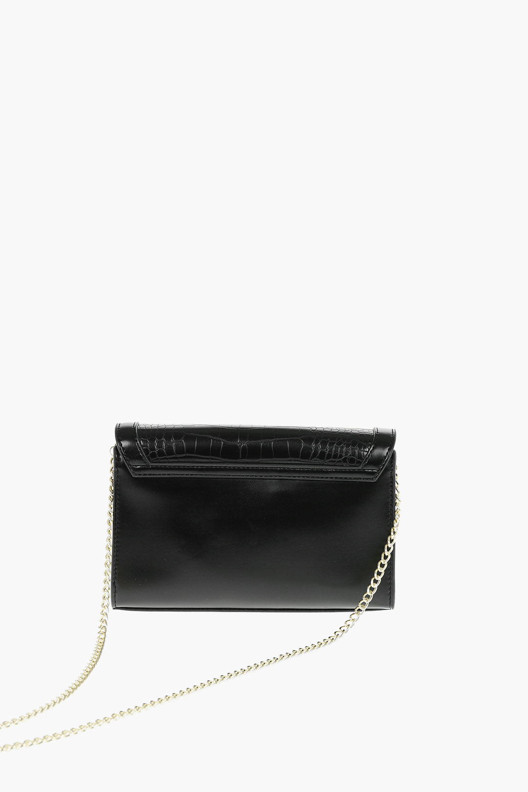 Moschino 1500~LOVE Faux Leather Crossbody Bag with Crocodile Effect, view 2