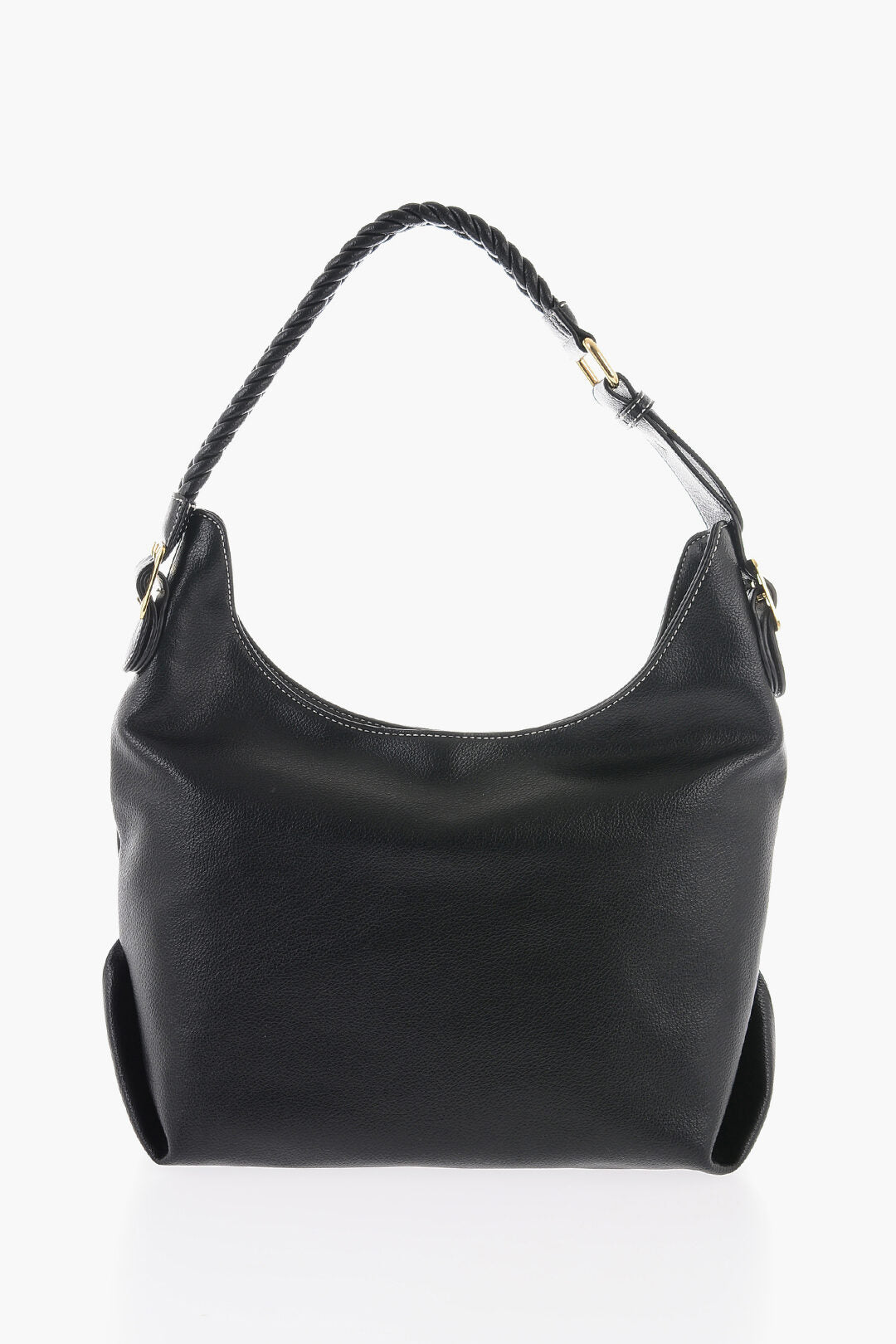Moschino 1500~LOVE Faux Leather Shoulder Bag with Braided Handle, view 2