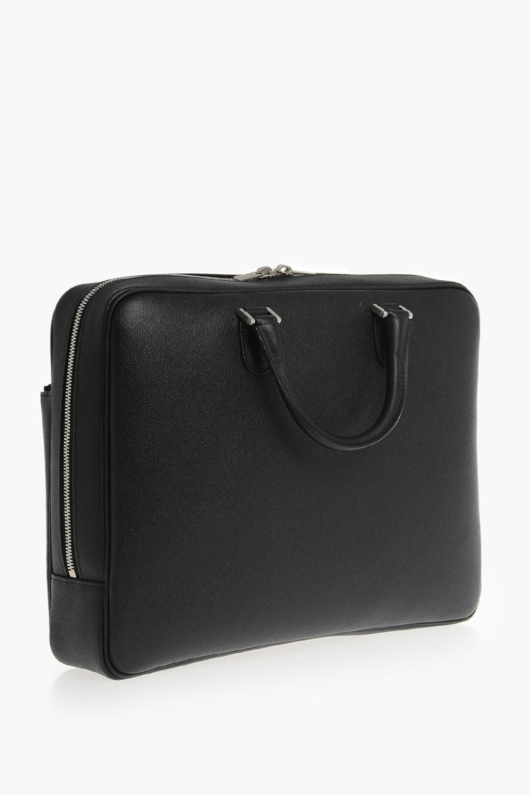 Valextra 1500~Saffiano Leather Laptop Bag With Double Handles, view 2