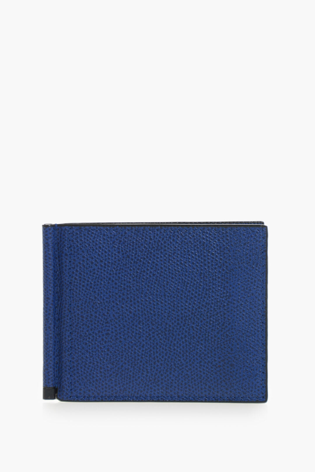 Valextra 0405~Solid-Color Saffiano Leather Card Holder