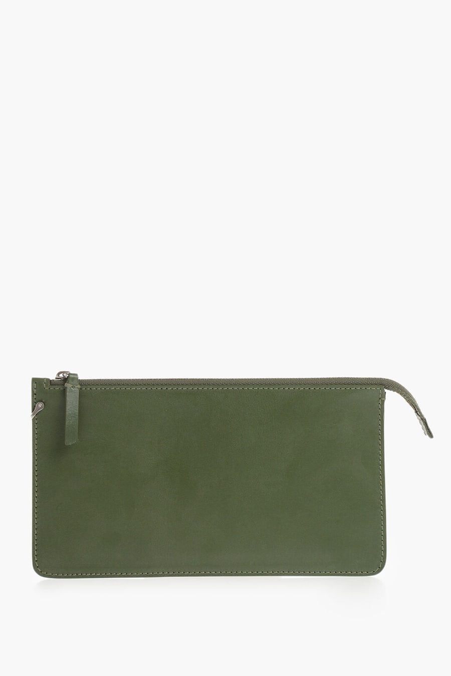 Il Bisonte 0850~Solid-Color Leather Cardholder with Monogram