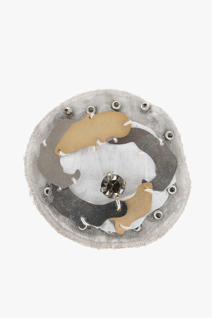 Prada 1050~Beaded Brooch with Crystal