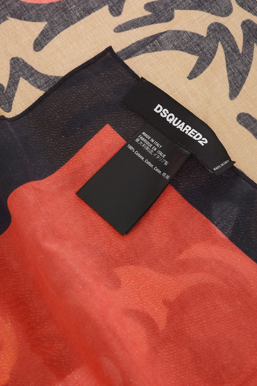 Dsquared2 1250~Cotton Foulard BEAR with Pattern, view 3