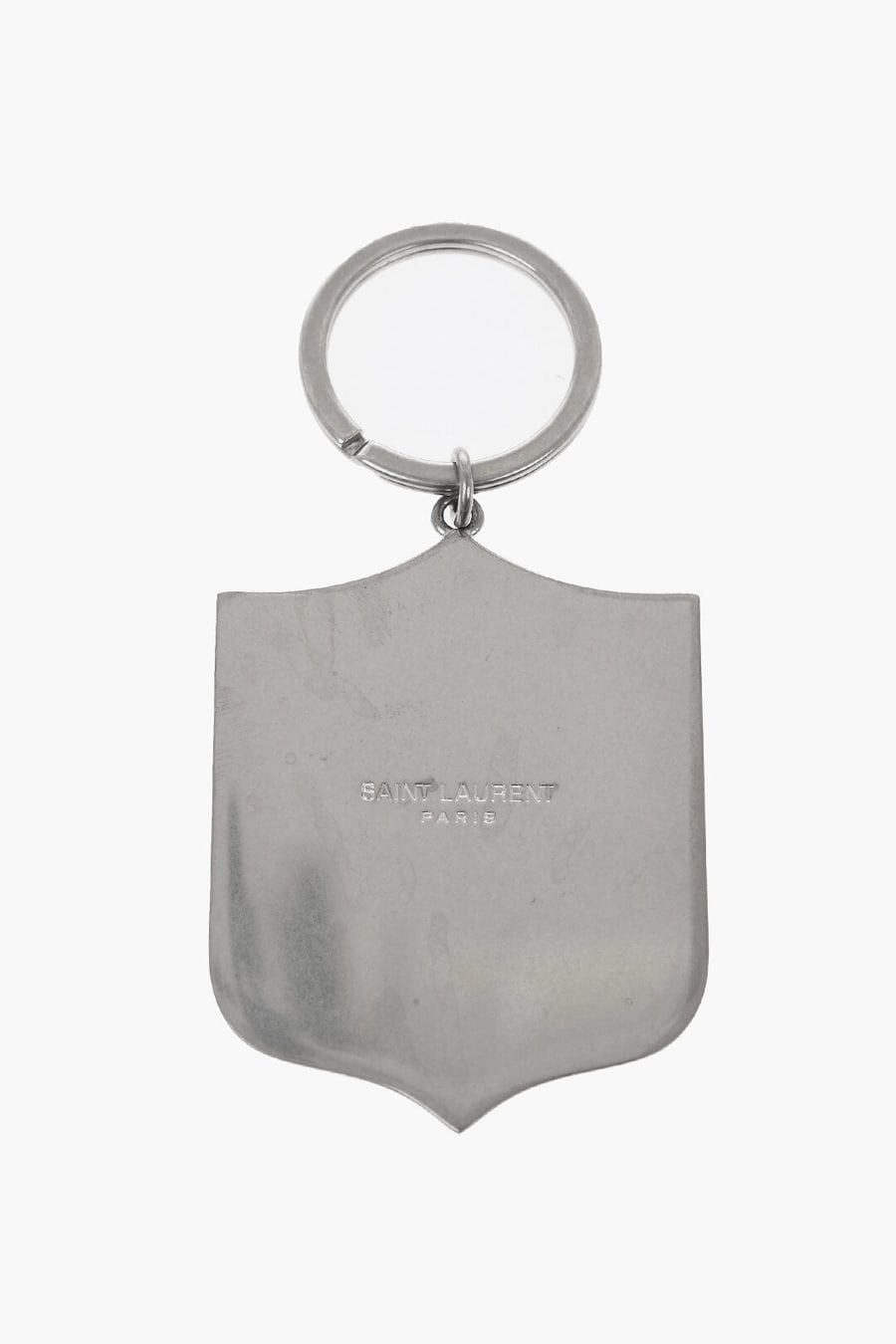 Saint Laurent 1250~Enameled Metal Keychain SMOKING FOREVER, view 2