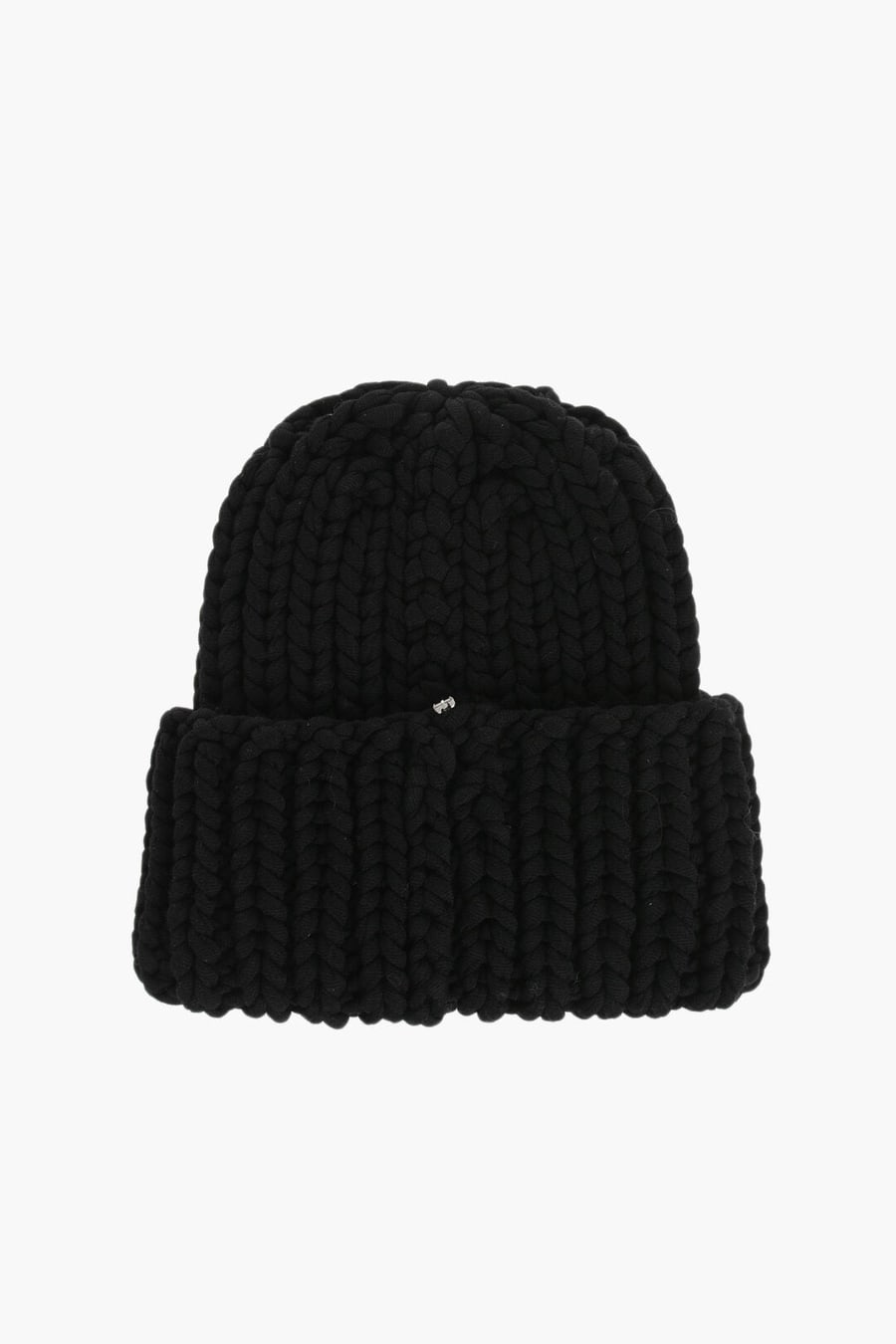 Max Mara 1500~SPORTMAX Wool-Blend Solid Beanie With Crystal, view 2