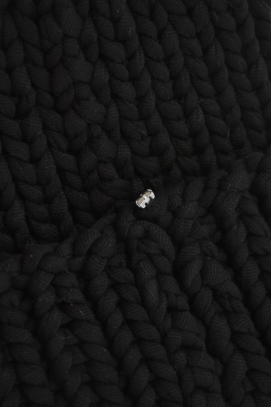 Max Mara 1500~SPORTMAX Wool-Blend Solid Beanie With Crystal, view 3