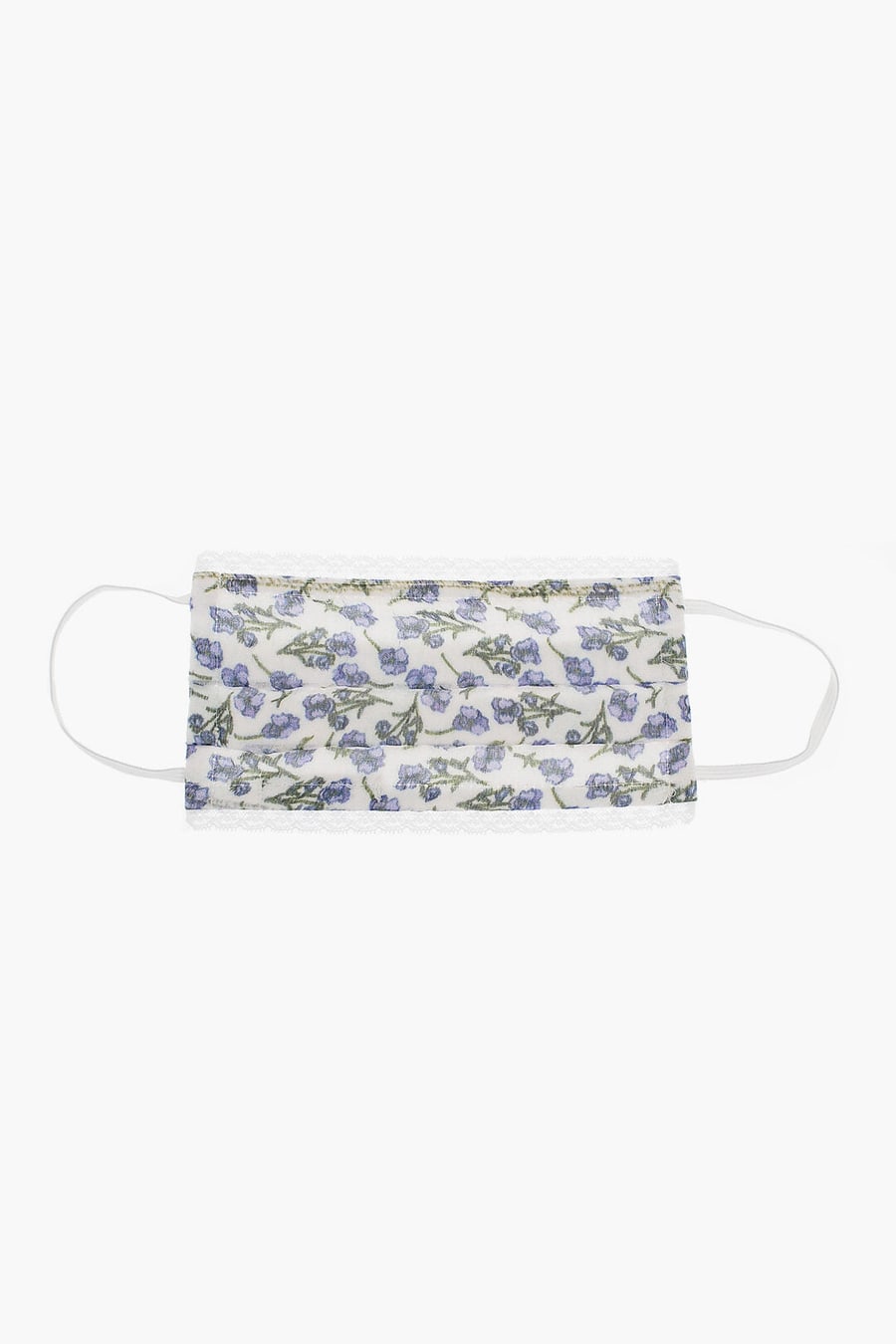 Faliero Sarti 2550~Face Mask JULIANA with Floral Lace Pattern