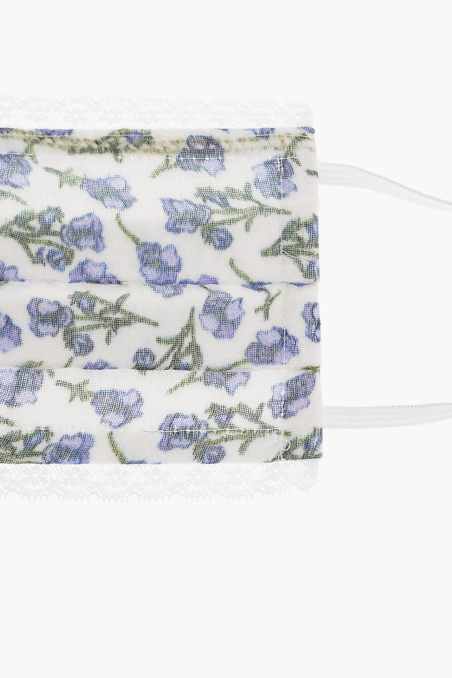 Faliero Sarti 2550~Face Mask JULIANA with Floral Lace Pattern, view 2