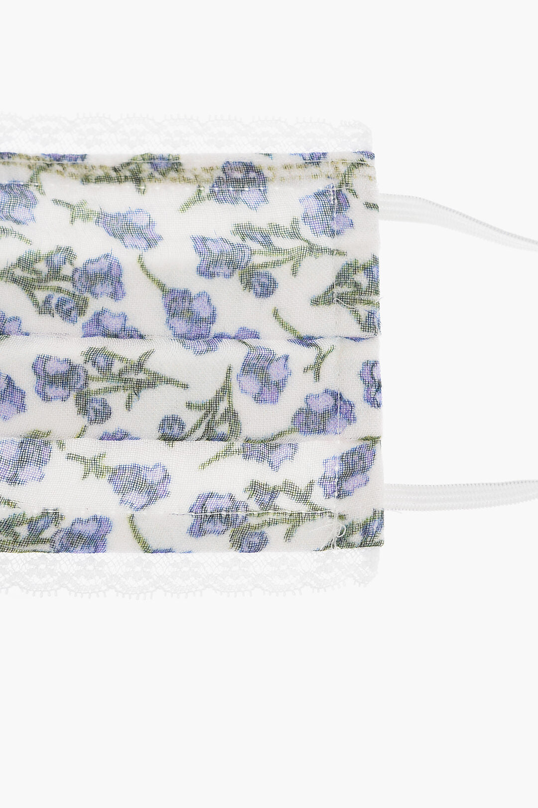 Faliero Sarti 2550~Face Mask JULIANA with Floral Lace Pattern, view 2
