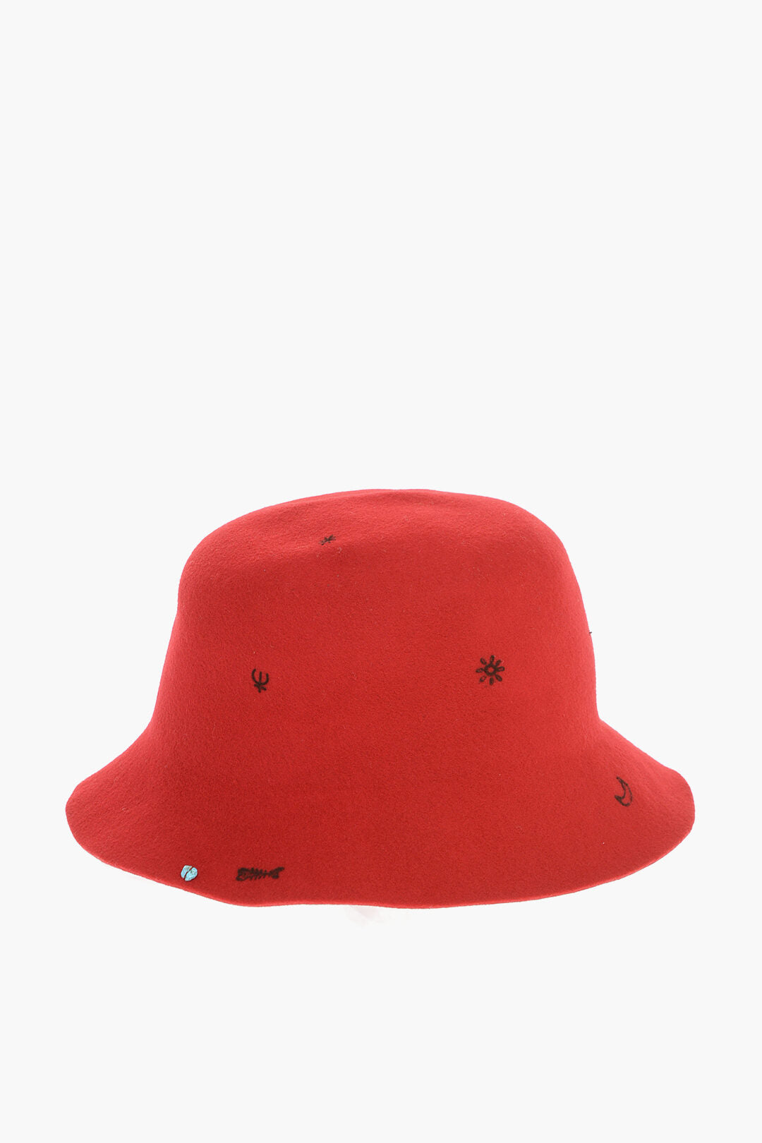 Superduper Hats 2550~LORENZO JOVA Wool Felt Cloche Hat FREYA in Solid Color with Prints