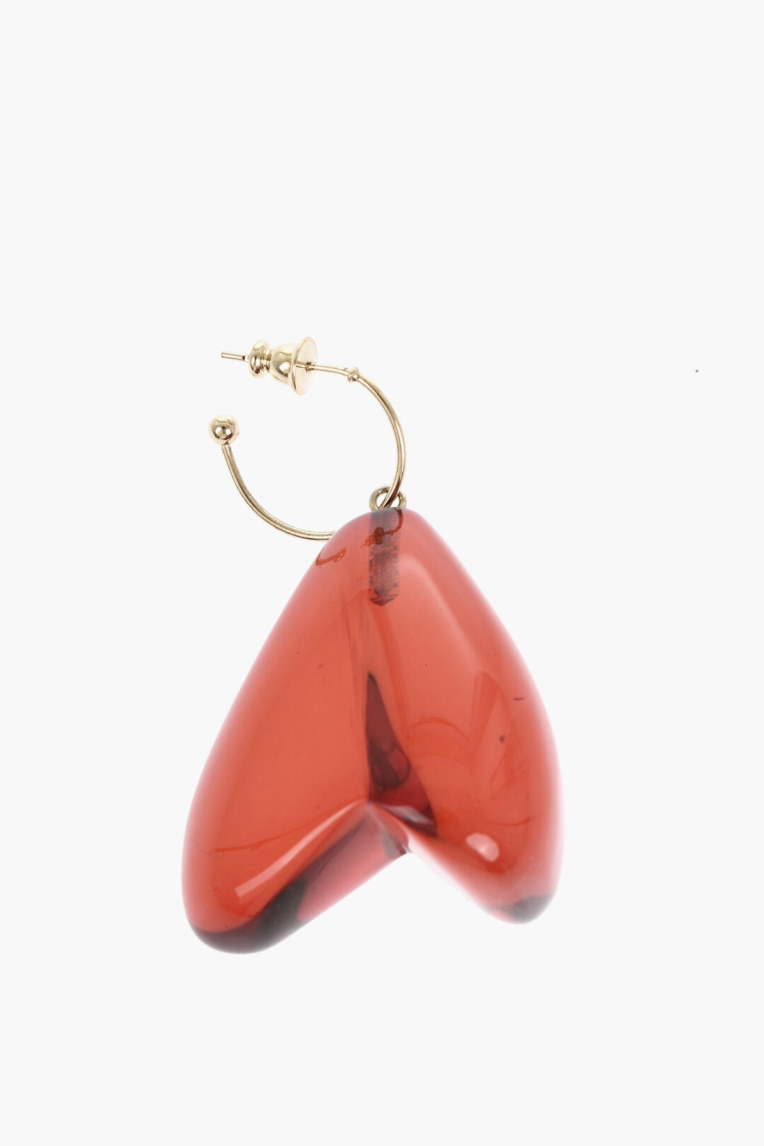 Simone Rocha 2550~Single Earring with Heart-Shaped Pendant