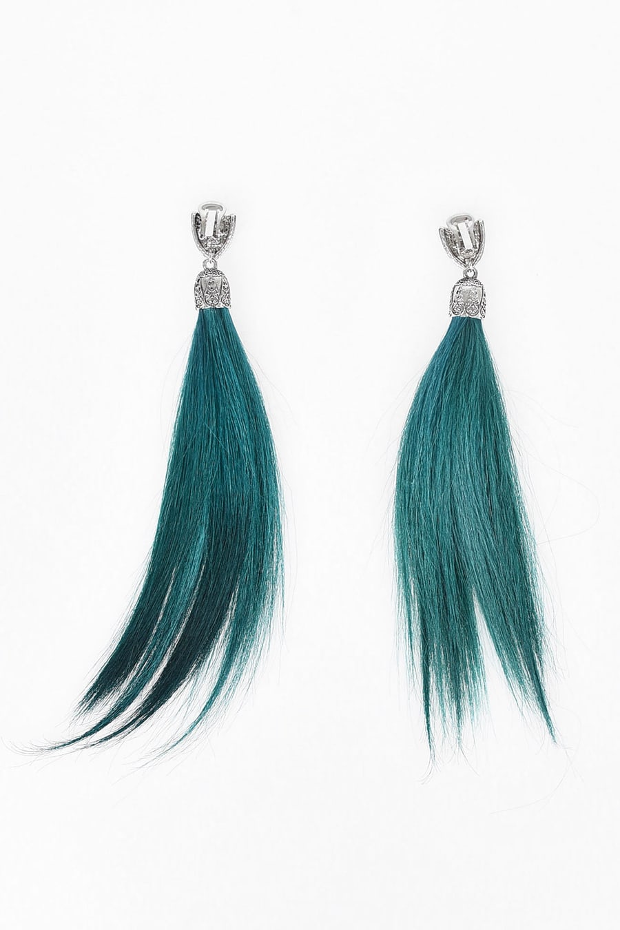 Dsquared2 2850~Mixed Leather Earrings, view 3