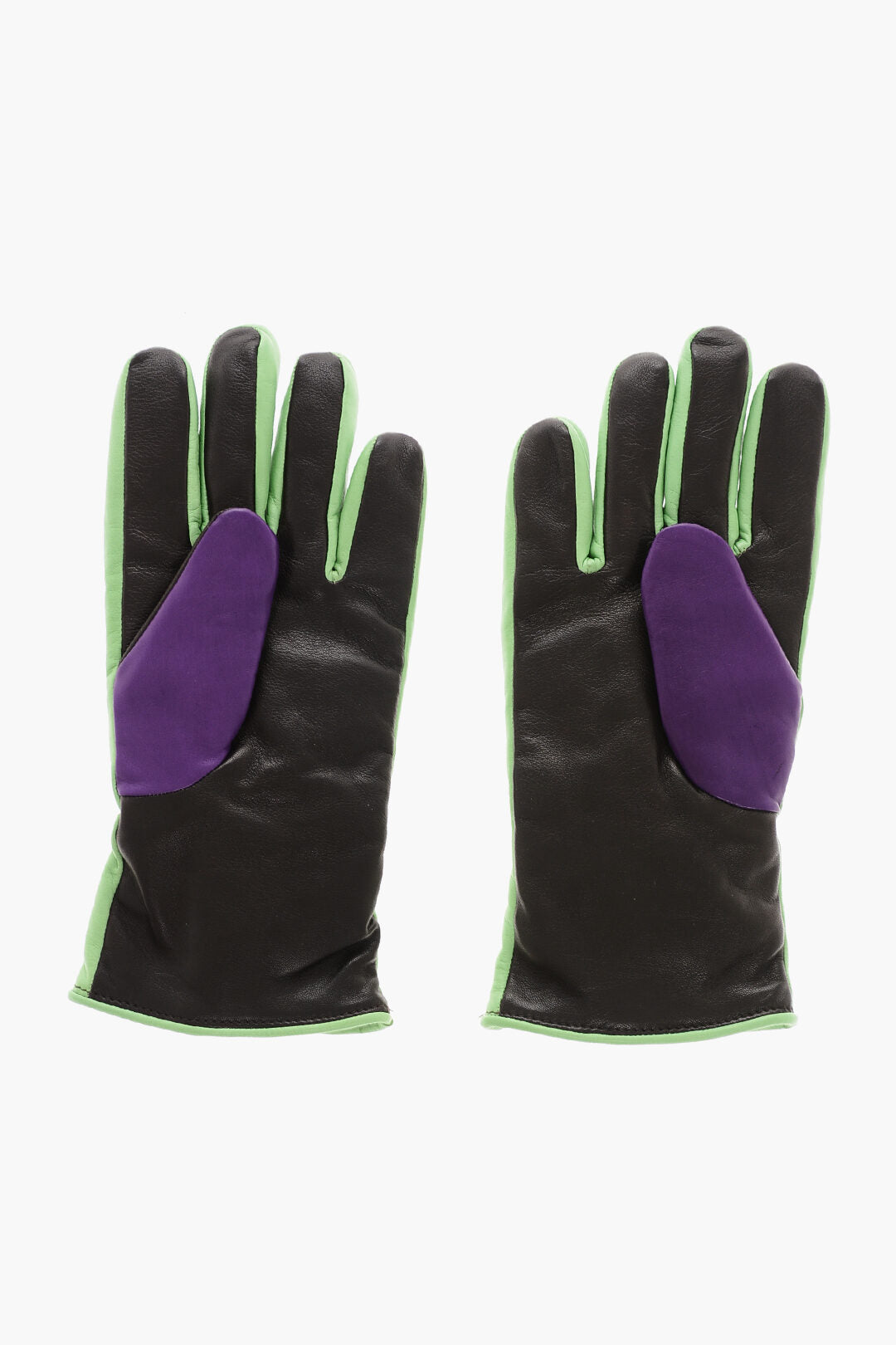 Dsquared2 3250~Color-Block Leather Gloves with Zip, view 2