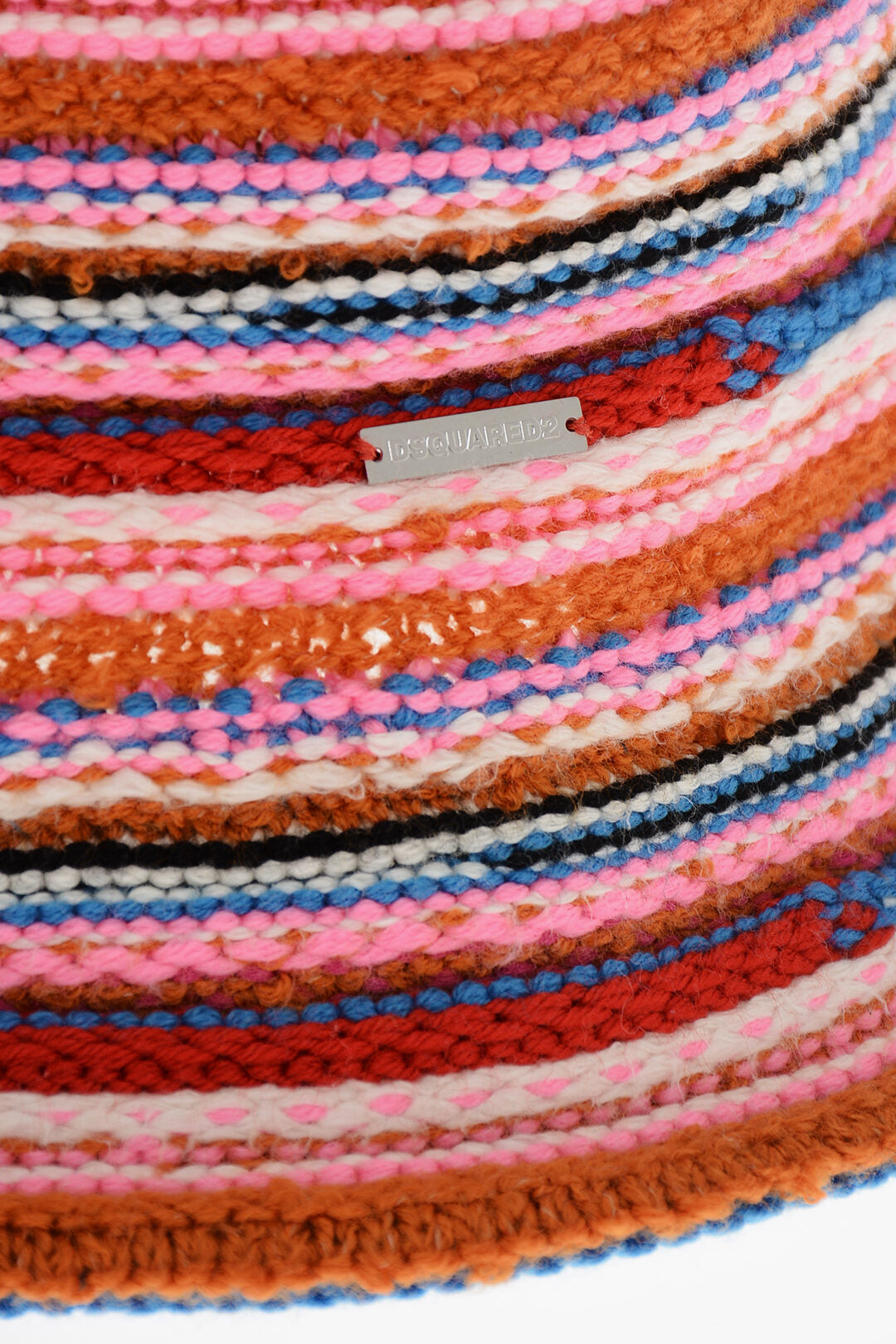 Dsquared2 3250~Knit Bucket Hat with Striped Pattern