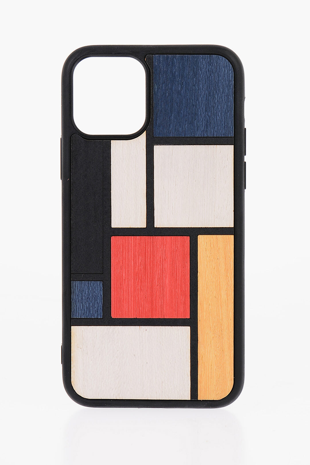 Wood'd 3250~Rigid Wooden Case TABLE with Geometric Pattern for Iphone 11 Pro