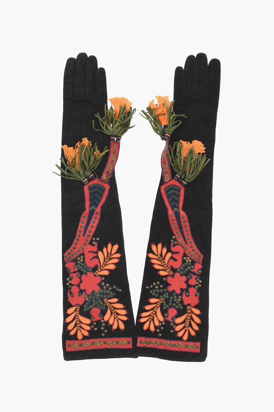 Dsquared2 3500~Gunati Opera Suede with Floral Pattern and Studs