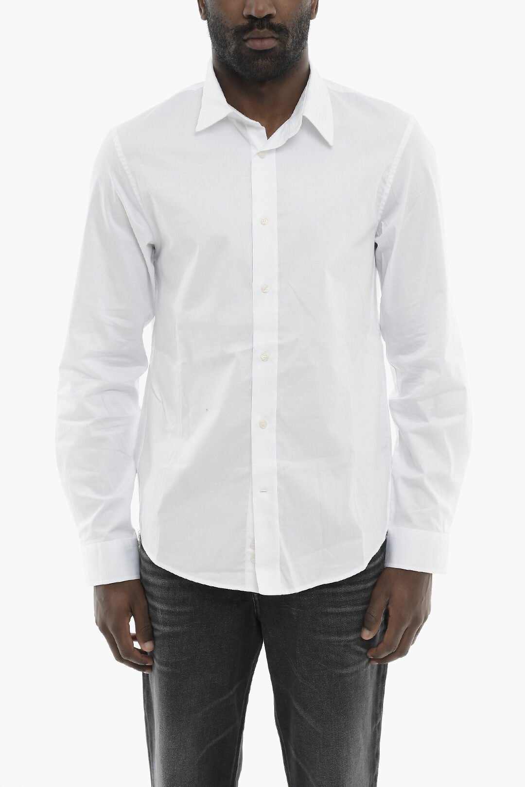 Diesel 0125~Stretch Cotton Shirt S-BENNY-CL With French Collar