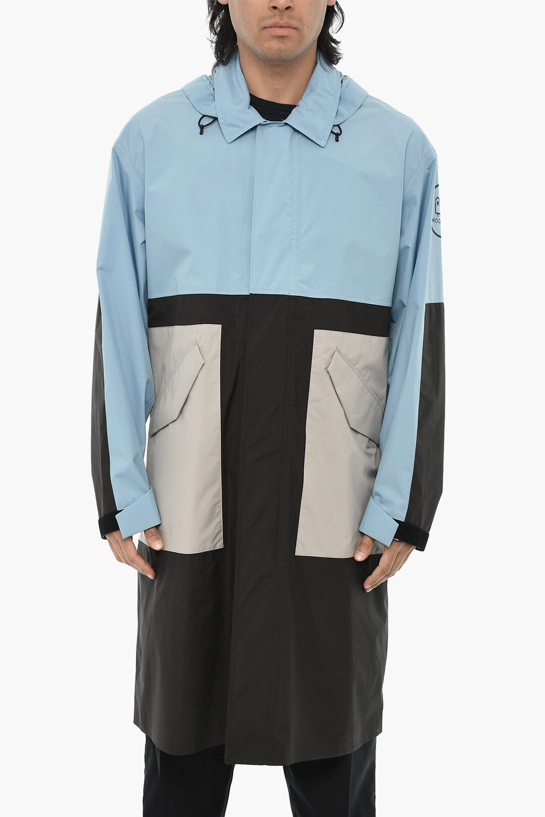 Woolrich 0135~Colorblock Coat DELAWARE With Removable Hood