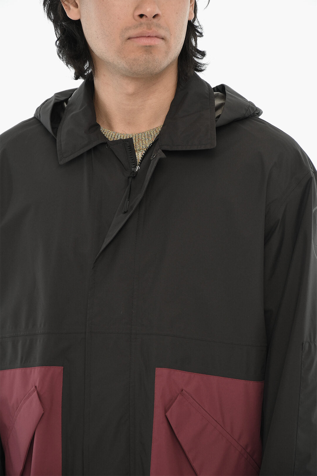 Woolrich 0135~Two-Tone Coat DELAWARE with Hood