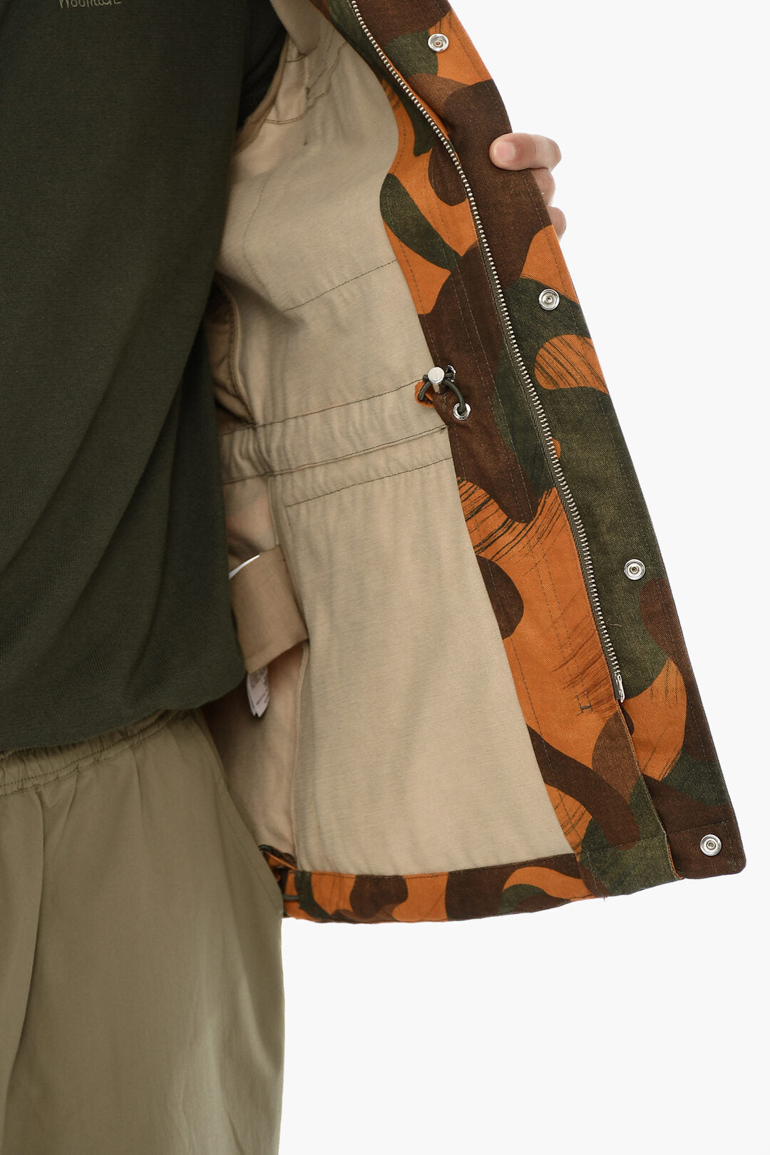Woolrich 0135~Utility Jacket EASTON in Camouflage Print with Detachable Hood