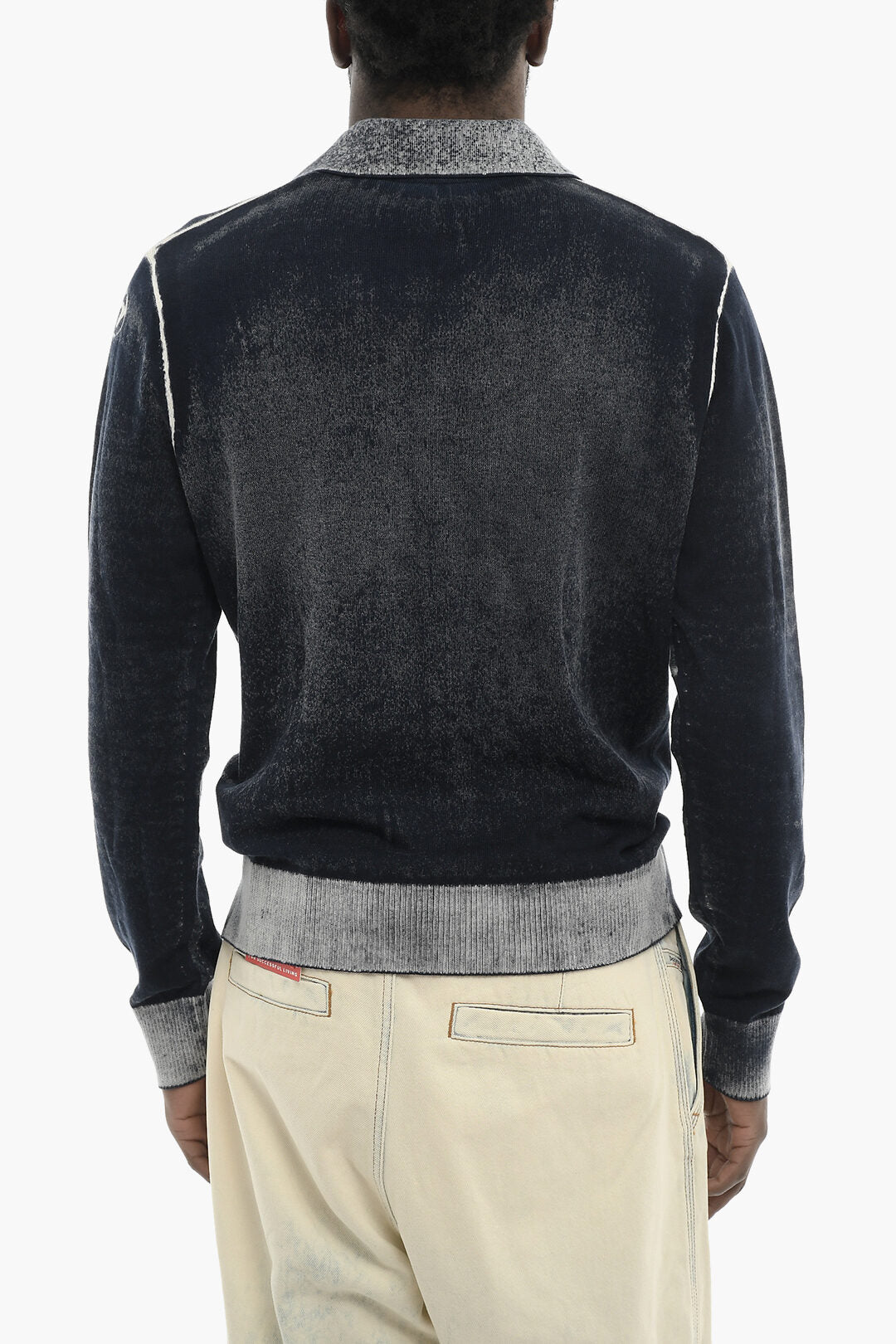 Diesel 0140~Faded-Effect Cotton Polo Shirt K-LORENZO, view 2